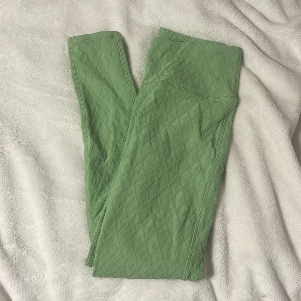 Lime green mono B leggings!